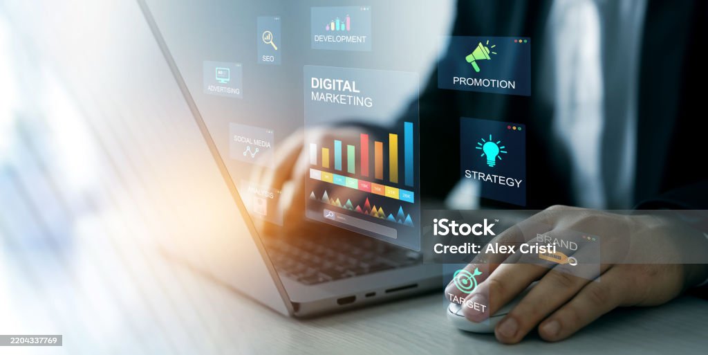 Digital Marketing development and goals strategy.Attract organic traffic for big sales.	Digital marketing for promotion of products with social media, email, website and channel search engine